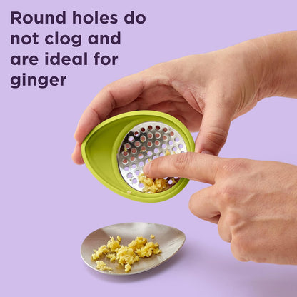 Peel 'n Grate Ginger Peeler and Grater,Green
