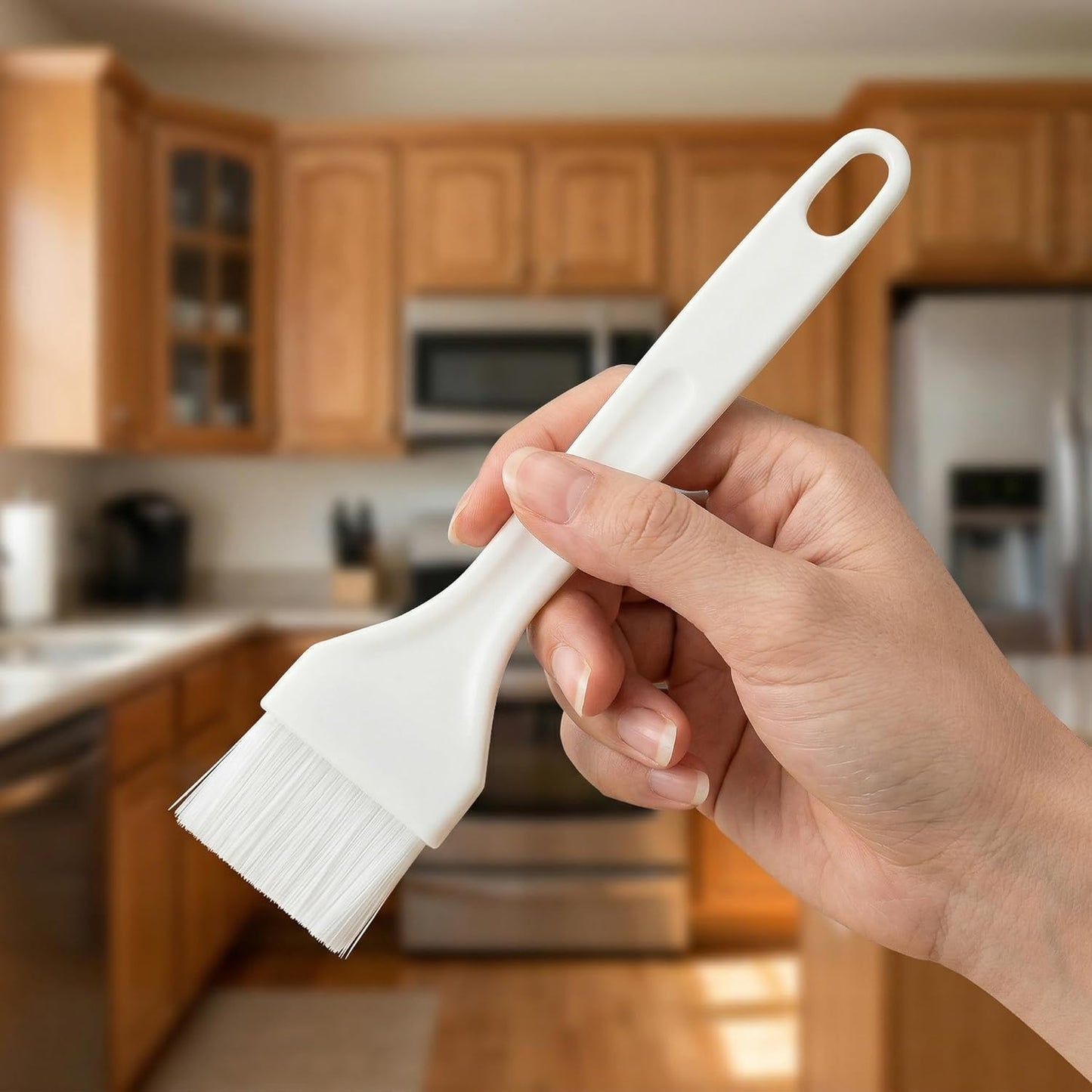 Heavy-Duty Nylon Pastry Brush, Great Basting Brush For Cooking And Baking, Heat Resistant Butter Brush For Food, Kitchen Brushes