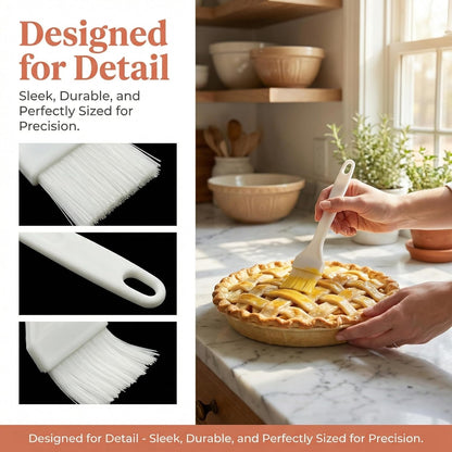 Heavy-Duty Nylon Pastry Brush, Great Basting Brush For Cooking And Baking, Heat Resistant Butter Brush For Food, Kitchen Brushes