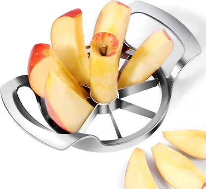 Heavy Duty Apple Cutter Corer, Large 12-Blade Stainless Steel Fruit Slicer