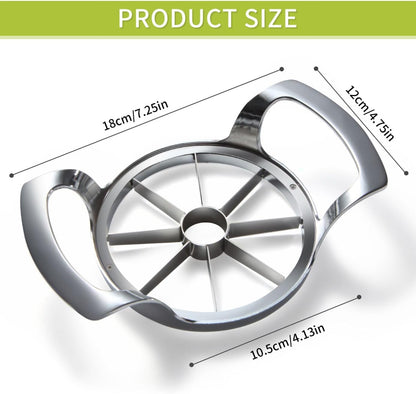 Heavy Duty Apple Cutter Corer, Large 12-Blade Stainless Steel Fruit Slicer