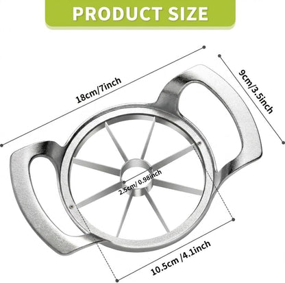 Heavy Duty Apple Cutter Corer, Large 12-Blade Stainless Steel Fruit Slicer