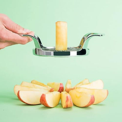 Heavy Duty Apple Cutter Corer, Large 12-Blade Stainless Steel Fruit Slicer