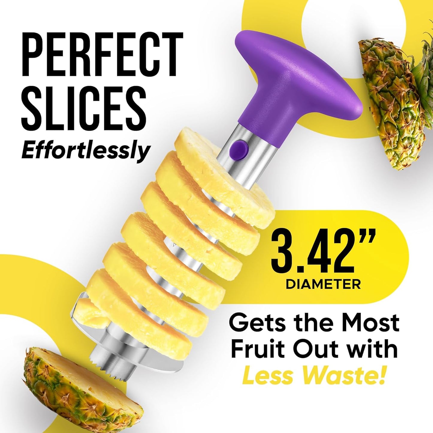 Premium Apple Corer Tool - Ultra Sharp, Stainless Steel, Serrated Blades for Easy Coring - Easy to Use & Clean, Durable Apple Corer Remover for Baking Apples & More - Red