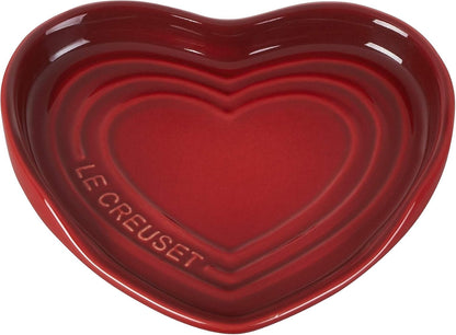 Stoneware Heart Shaped Spoon Rest, 5", White