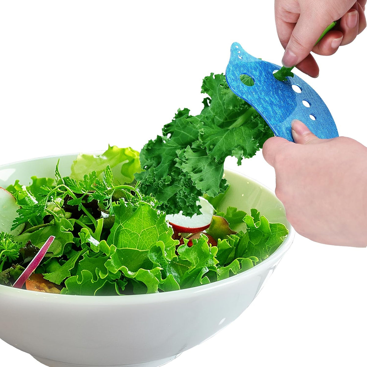RONDURE Herb Stripper - Efficient Leaf Remover for Kale, Chard, Collard Greens | Multi-functional Herb Leaf Stripper | LooseLeaf Kitchen Gadget for Leafy Greens and Herbs