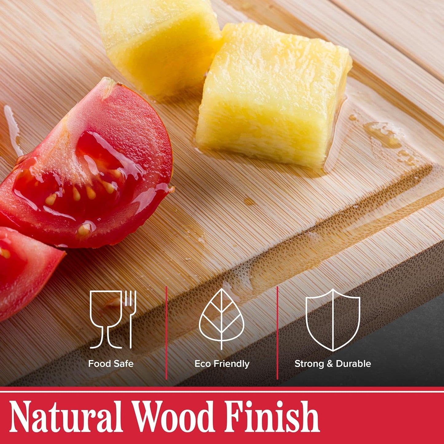 Cutting Board with Strainer - 2 in 1 Adjustable Bamboo Chopping Board with Removable Stainless Steel Colander for Over the Sink