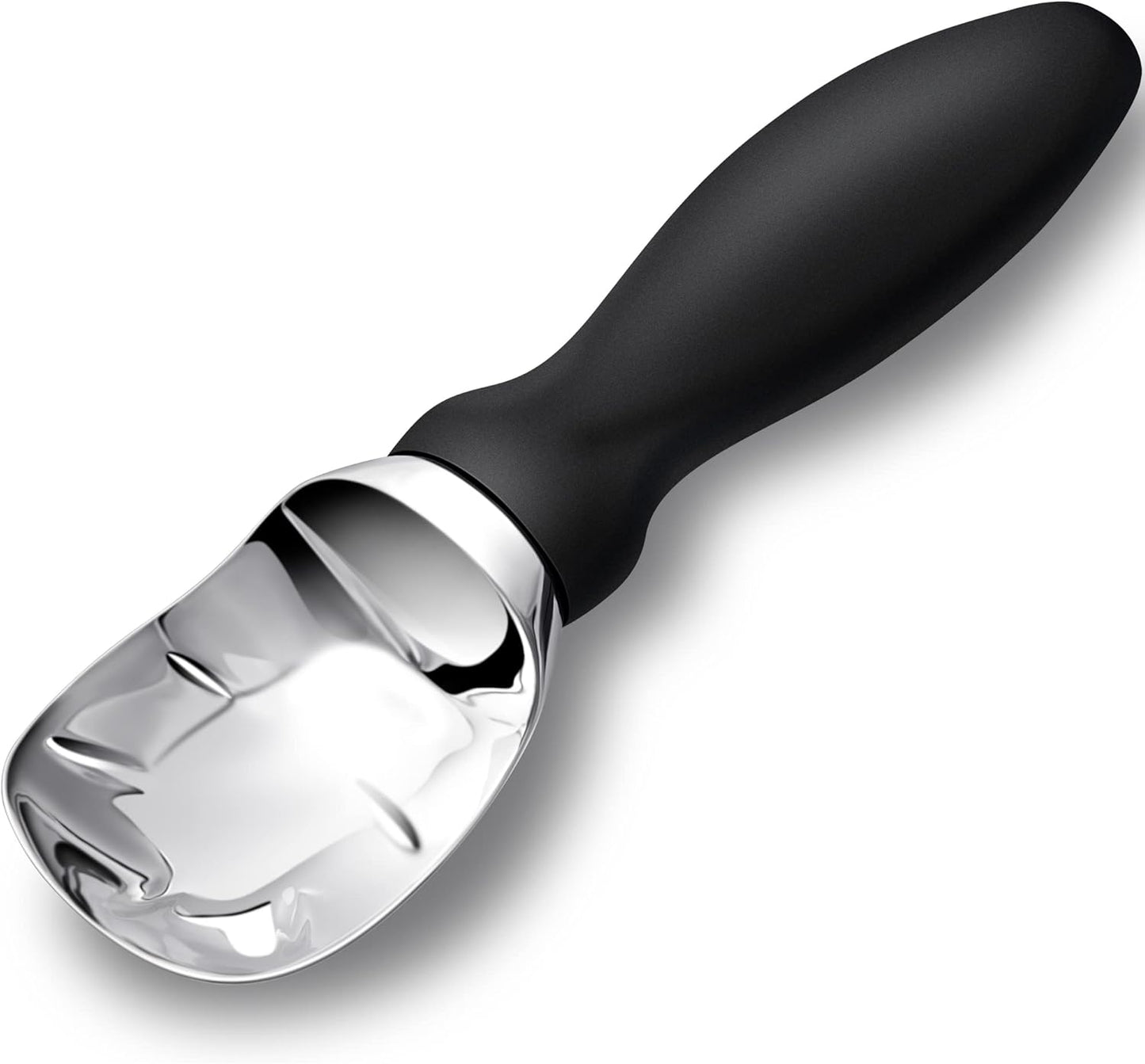 Ice Cream Scoop Stainless Steel with Comfortable Handle, Ice Cream Scooper Heavy Duty, Ice Cream Spade Great for Spooning Frozen Hard Gelato and Sorbet, Cookie Dough, Melon, Purple