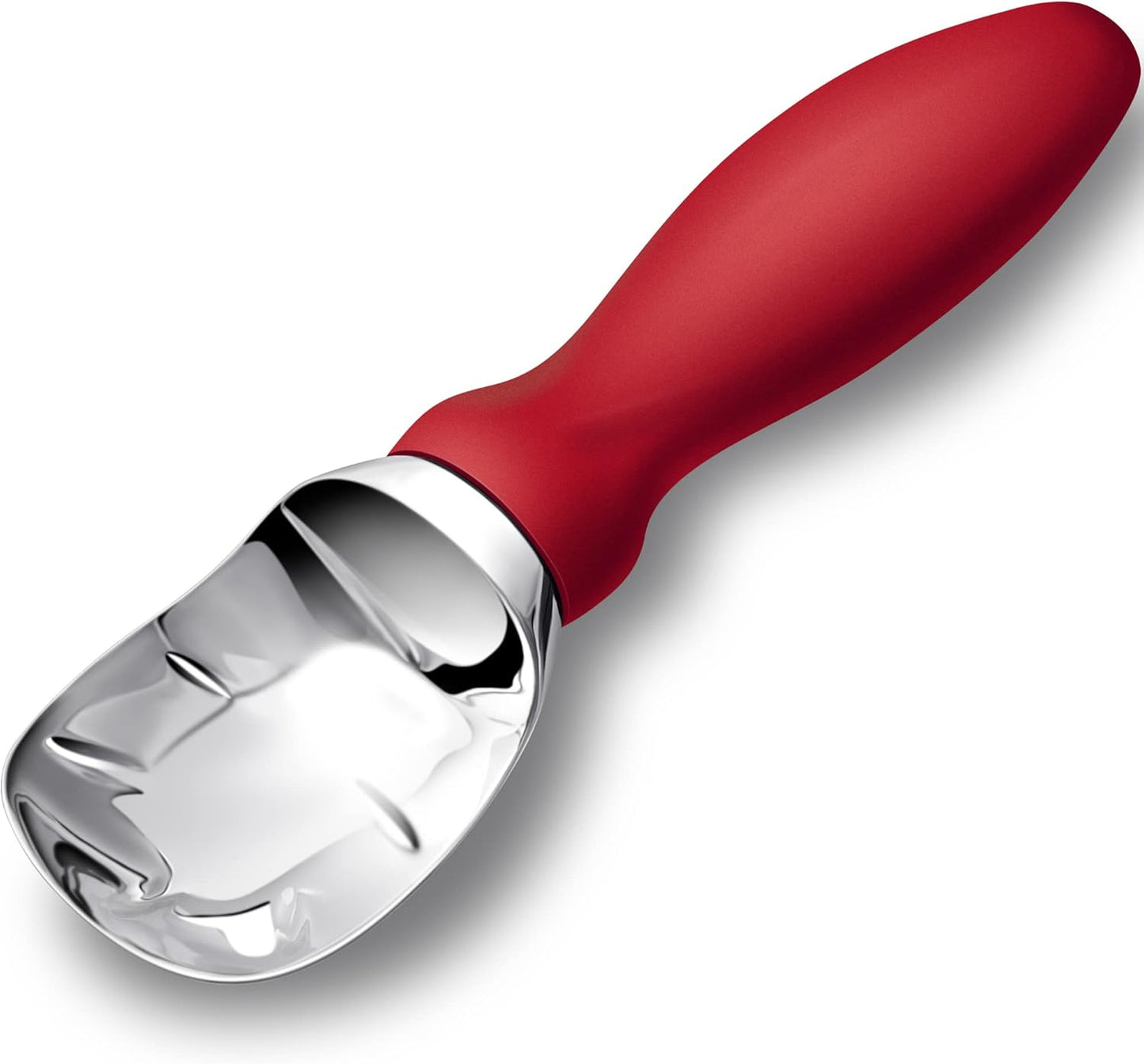 Ice Cream Scoop Stainless Steel with Comfortable Handle, Ice Cream Scooper Heavy Duty, Ice Cream Spade Great for Spooning Frozen Hard Gelato and Sorbet, Cookie Dough, Melon, Purple