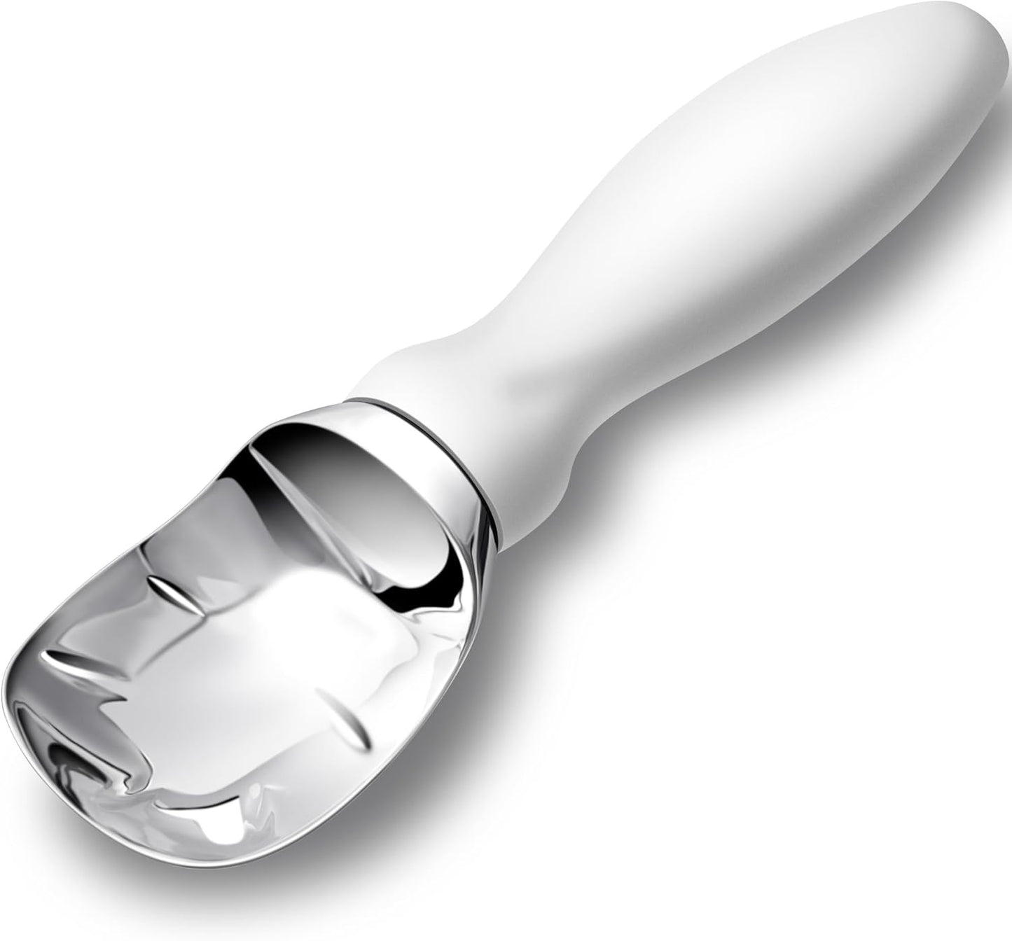 Ice Cream Scoop Stainless Steel with Comfortable Handle, Ice Cream Scooper Heavy Duty, Ice Cream Spade Great for Spooning Frozen Hard Gelato and Sorbet, Cookie Dough, Melon, Purple