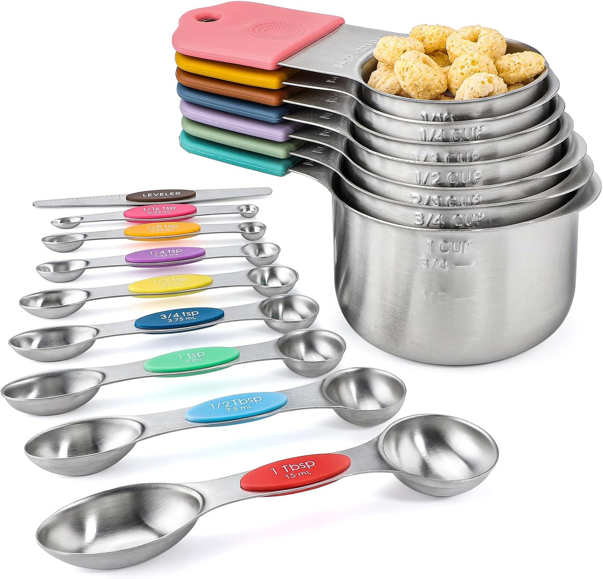 Magnetic Measuring Cups&Spoons Measuring Cup Double Sided Measuring Spoon