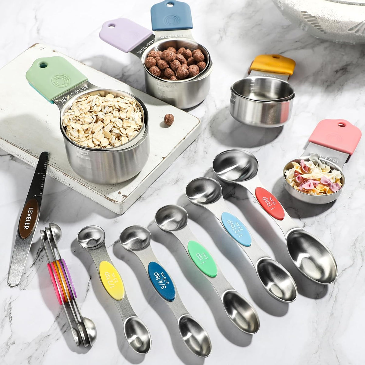 Magnetic Measuring Cups&Spoons Measuring Cup Double Sided Measuring Spoon