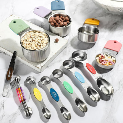 Magnetic Measuring Cups&Spoons Measuring Cup Double Sided Measuring Spoon