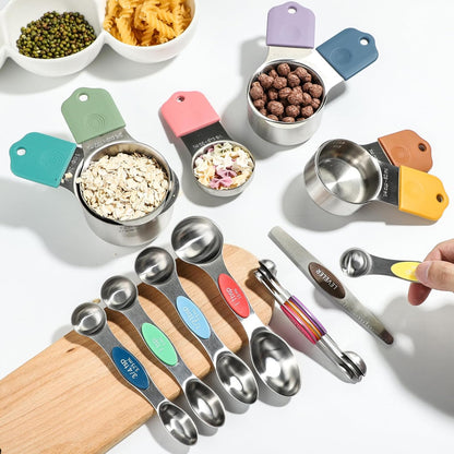 Magnetic Measuring Cups&Spoons Measuring Cup Double Sided Measuring Spoon