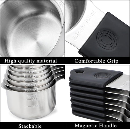 Magnetic Measuring Cups&Spoons Measuring Cup Double Sided Measuring Spoon