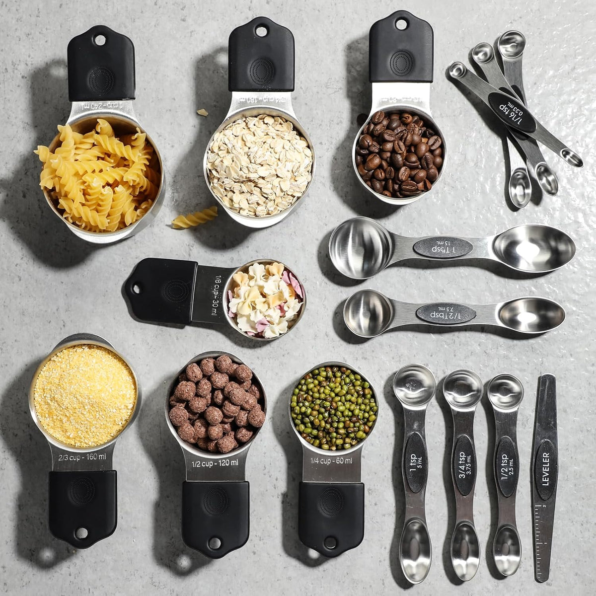 Magnetic Measuring Cups&Spoons Measuring Cup Double Sided Measuring Spoon