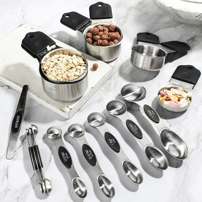 Magnetic Measuring Cups&Spoons Measuring Cup Double Sided Measuring Spoon