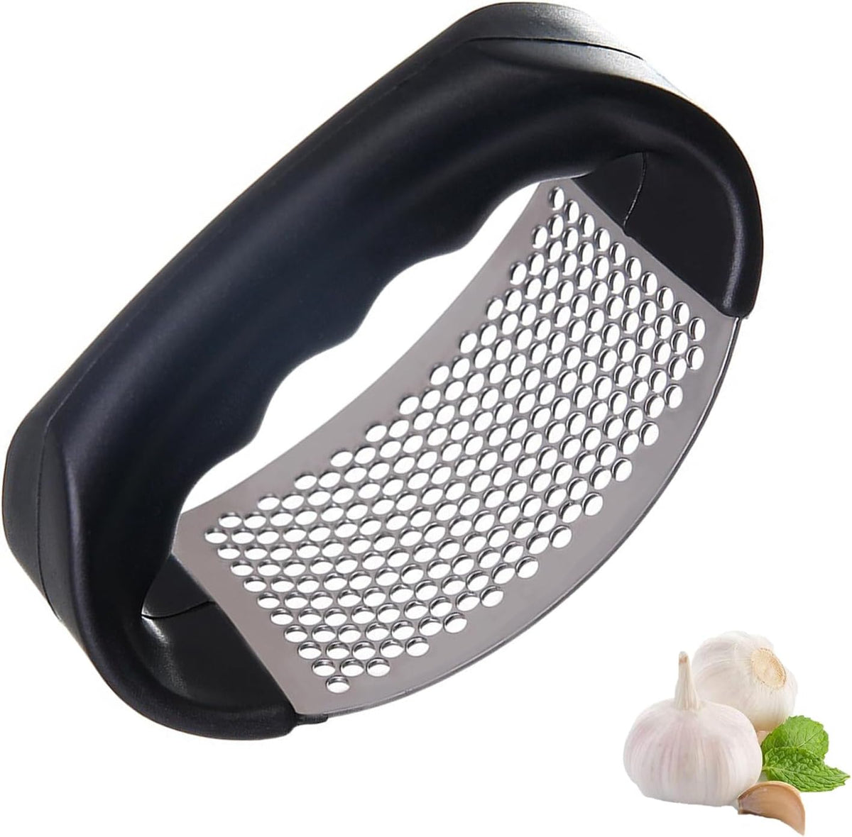 Garlic Press Rocker - Stainless Steel Garlic Mincer and Crusher