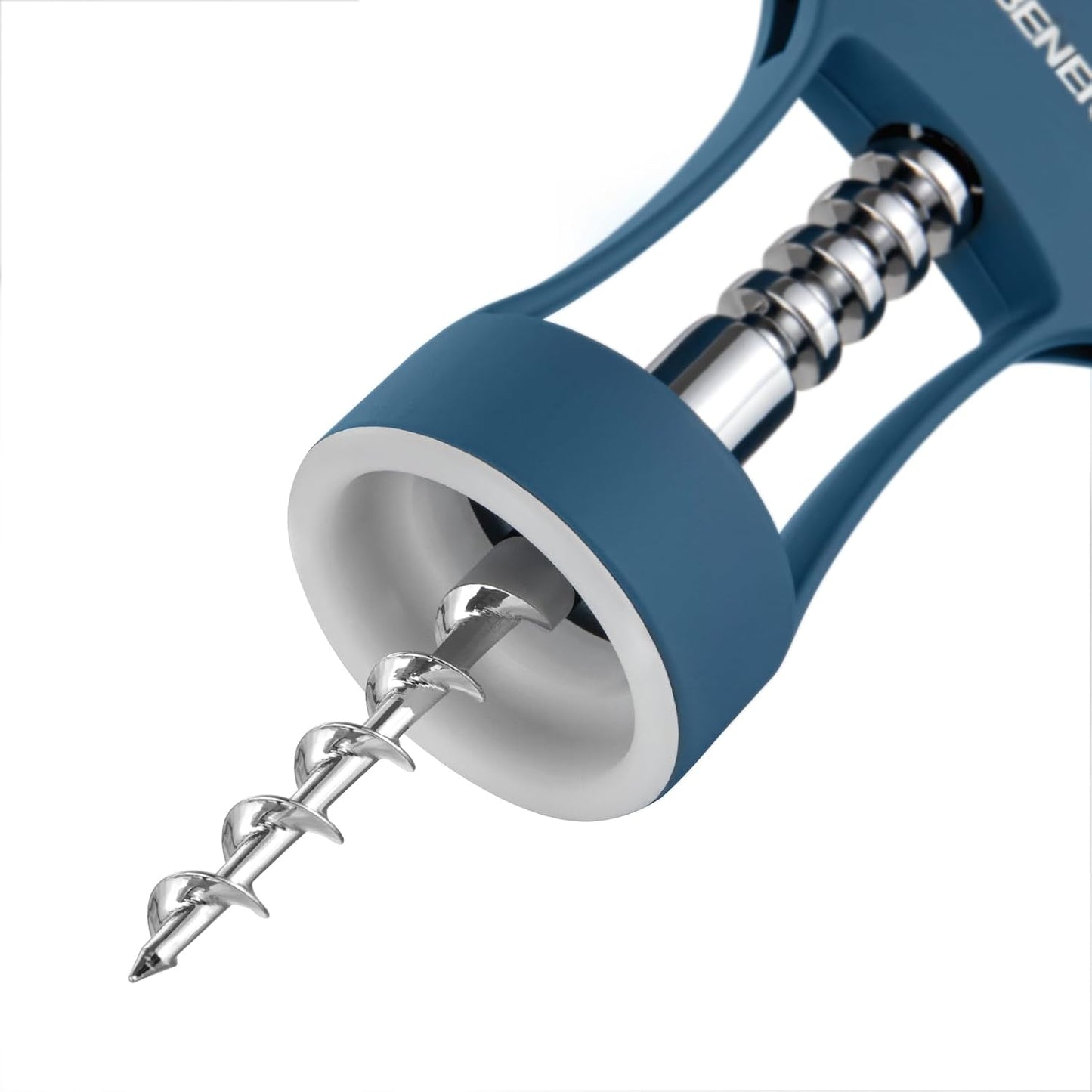 Premium Classic Wing Corkscrew Wine Opener and Bottle Opener, Silver | Durable Solid Zinc Alloy Body, Upgraded Precise Sharp-Edged Screw, Ergonomic Wing Handle with Non-Slip Grip, Multifunctional