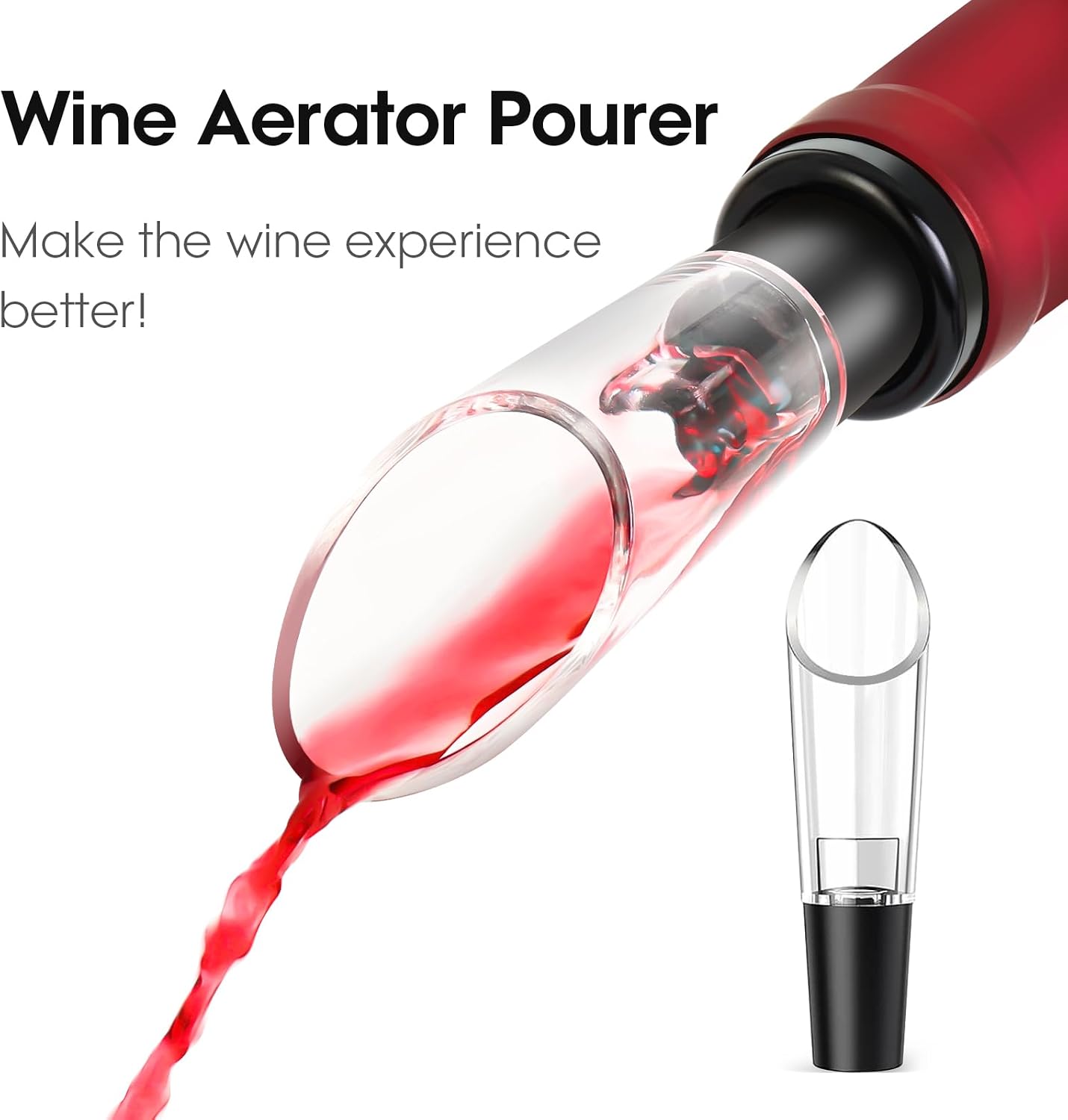 Premium Classic Wing Corkscrew Wine Opener and Bottle Opener, Silver | Durable Solid Zinc Alloy Body, Upgraded Precise Sharp-Edged Screw, Ergonomic Wing Handle with Non-Slip Grip, Multifunctional