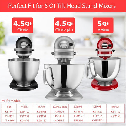 Stainless Steel Mixer Accessories for Kitchenaid 4.5-5 Qt Tilt-Head