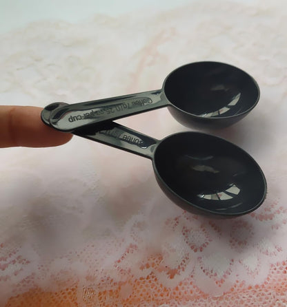 Black Short Handle Plastic Espresso Spoons, 3.8 Inch Long 0.25OZ Coffee Measuring Spoons Mini Tablespoon Scoop Dessert Spoon for Coffee Tea Sugar Cereal and Milk Powder (30 Pack)