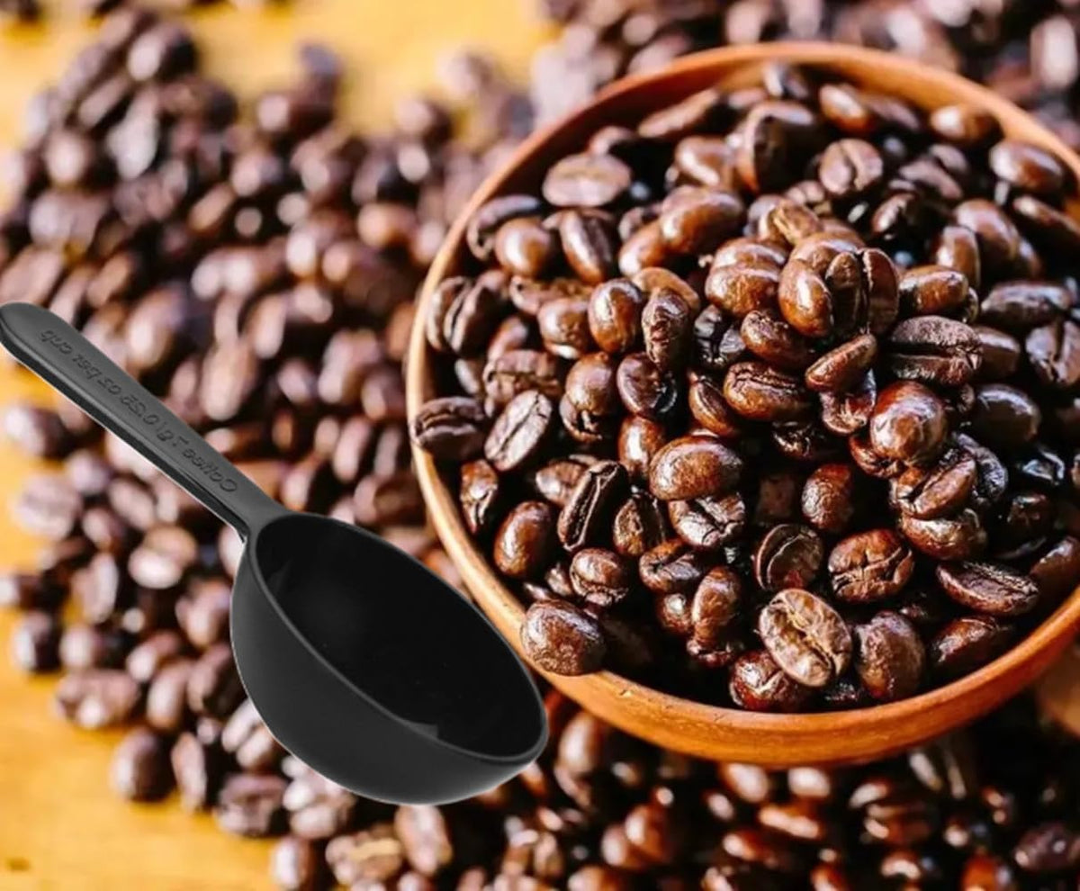 Black Short Handle Plastic Espresso Spoons, 3.8 Inch Long 0.25OZ Coffee Measuring Spoons Mini Tablespoon Scoop Dessert Spoon for Coffee Tea Sugar Cereal and Milk Powder (30 Pack)