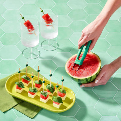 Watermelon Cube N Scoop Tool Set - 2-in-1 Design, Green