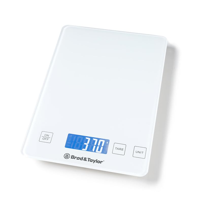 High Capacity Baking & Kitchen Scale (Weighs up to 33lbs/15kg of Ingredients), 1-Gram Precision, Five Unit Options, 5-Minute Display, Batteries Included