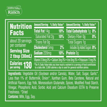 Buffalo Ranch Dressing, 20 FZ