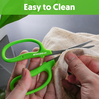 Garden Scissors, 6-in Curved Blade Pruning Shears, Non-Stick Coated Steel