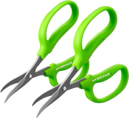 Garden Scissors, 6-in Curved Blade Pruning Shears, Non-Stick Coated Steel