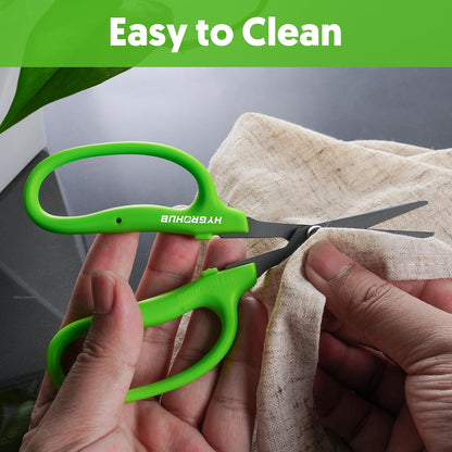 Garden Scissors, 6-in Curved Blade Pruning Shears, Non-Stick Coated Steel