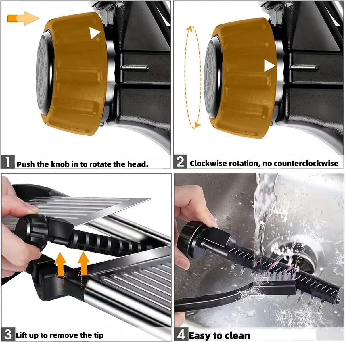 Mandoline Slicer with Adjustable Stainless Steel Blades for Kitchen, Vegetable Chopper for Potato, Tomato, Carrot, Fruit and Onion Cutter