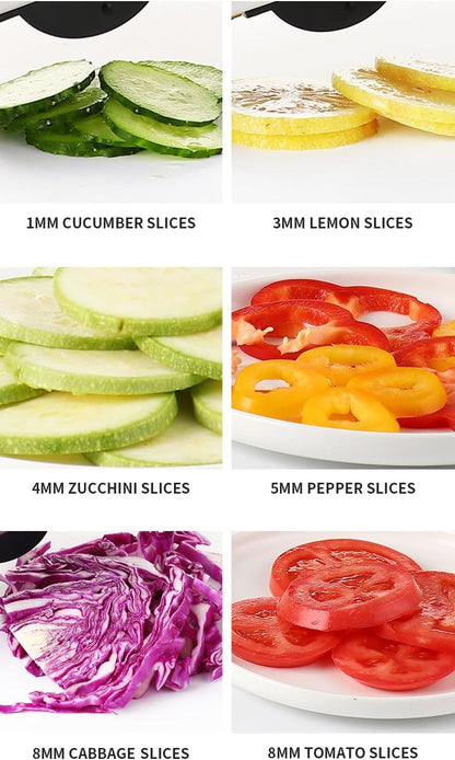 Mandoline Slicer with Adjustable Stainless Steel Blades for Kitchen, Vegetable Chopper for Potato, Tomato, Carrot, Fruit and Onion Cutter