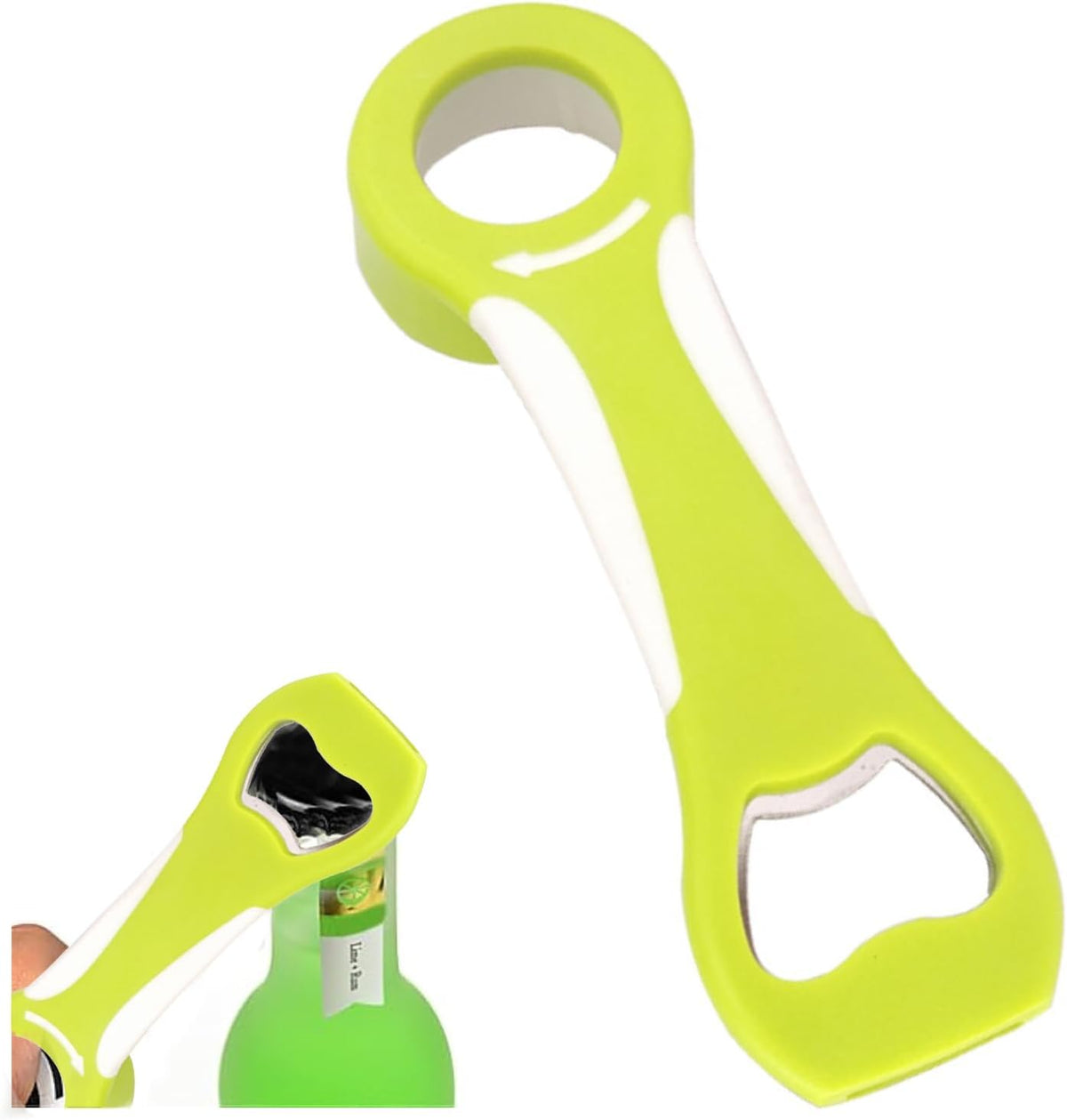 Pop Bottle Opener 4-in-1 Jar Top Twist Cap Remover Multifunctional Soda Can Tabs Opener for Seniors Grip Water Lid Lifter Kitchen Gadgets for Arthritis Easy Canning Tool Protector (Bule)