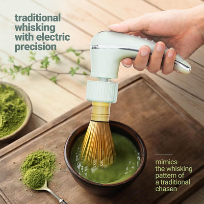 Matcha Whisk Set - (Chasen), Traditional Scoop (Chashaku), Tea Spoon
