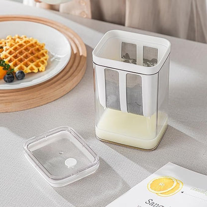 Greek Yogurt Strainer, 1800ml Fine Mesh Strainer with Bag & Lid
