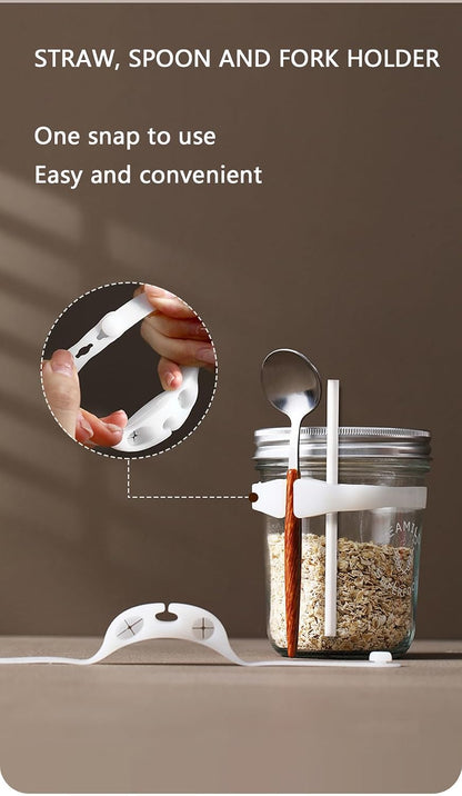 3 Pcs Silicone Spoon Buckle Stretchable Strap Water Bottle Handle Strap