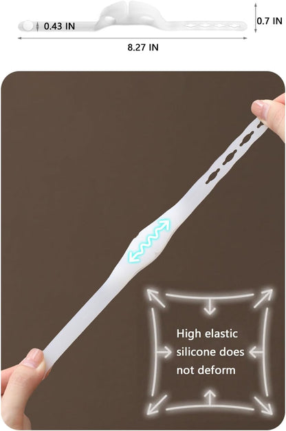 3 Pcs Silicone Spoon Buckle Stretchable Strap Water Bottle Handle Strap