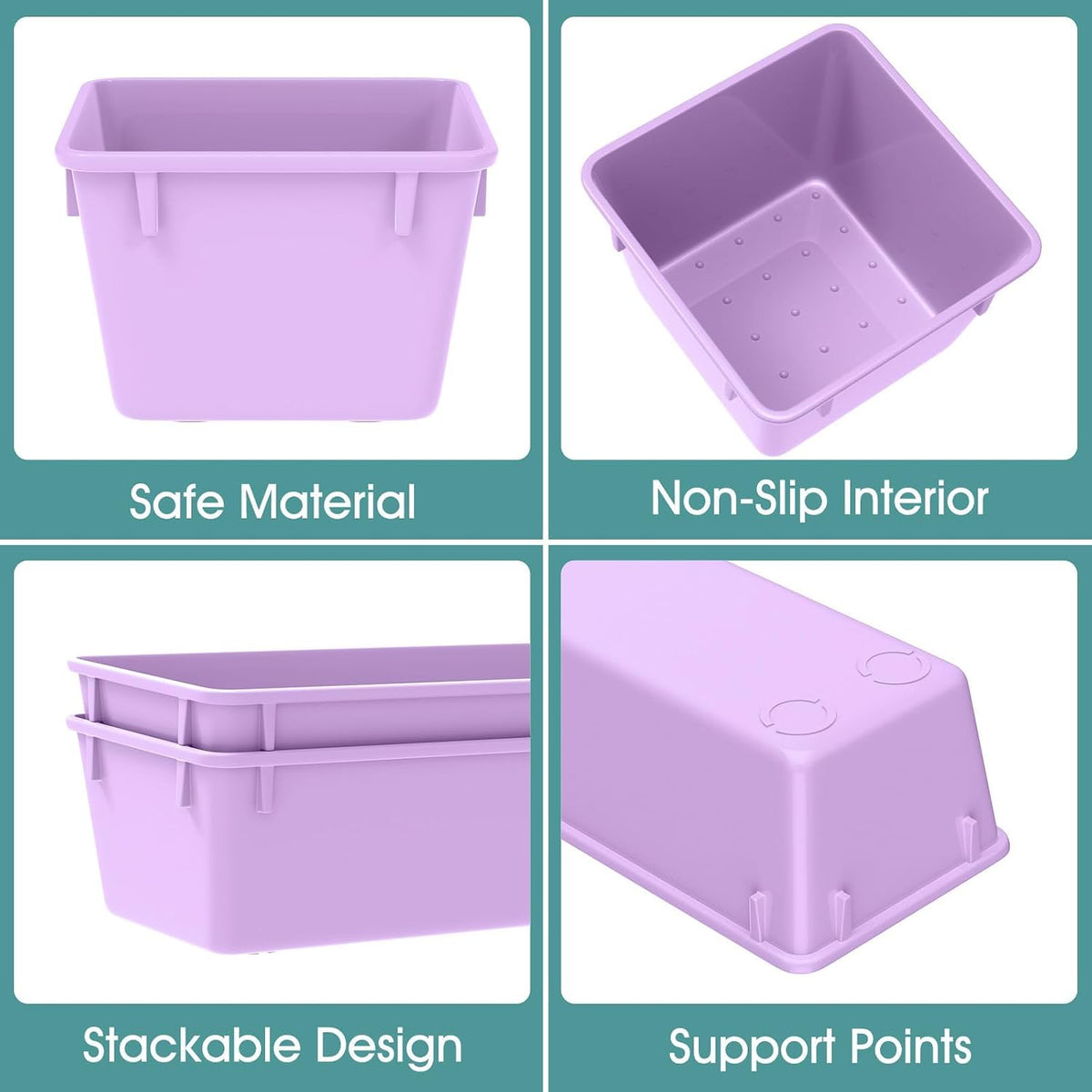 25 PCS Clear Plastic Drawer Organizer, Makeup Organizers and Storage Bins