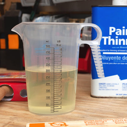 One Gallon 128oz Measure Pitcher - Convenient Conversion Chart - Strong Food Grade - Great for Lawn, Chemicals Pool, Ag, Lye, Home Hobbies, Motor Oil, Fluids - Precision Products, Made in USA