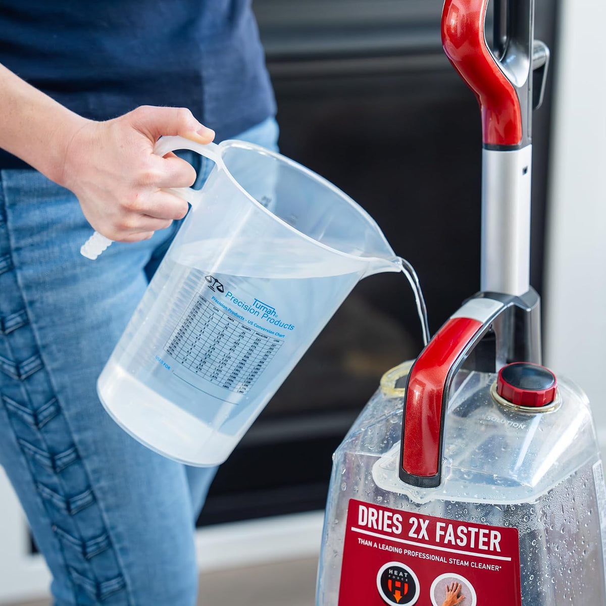 One Gallon 128oz Measure Pitcher - Convenient Conversion Chart - Strong Food Grade - Great for Lawn, Chemicals Pool, Ag, Lye, Home Hobbies, Motor Oil, Fluids - Precision Products, Made in USA