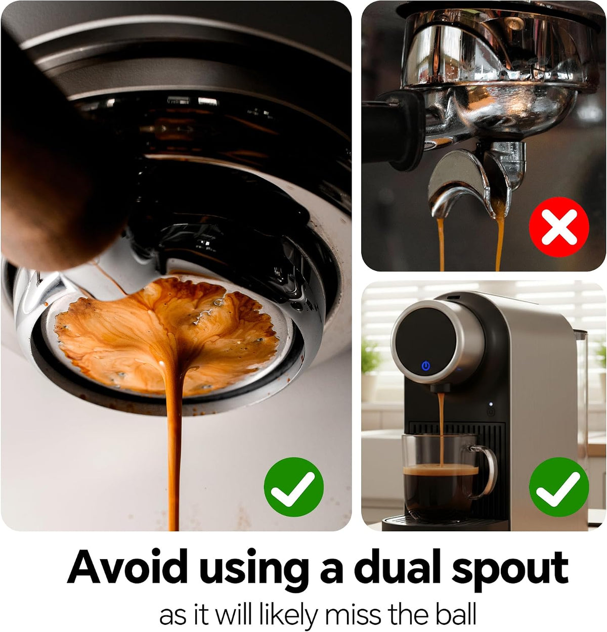 Espresso Cooling Ball Set for Morning Brew & Home Bar - Rapidly Chills Espresso Without Dilution, with Magnetic Measuring Spoons & Silicone Ice Tray, for Coffee, Cocktails & Whiskey (Green)