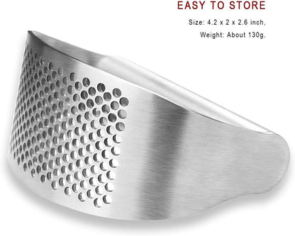 Stainless Steel Garlic Press Rocker, with Bottle Opener