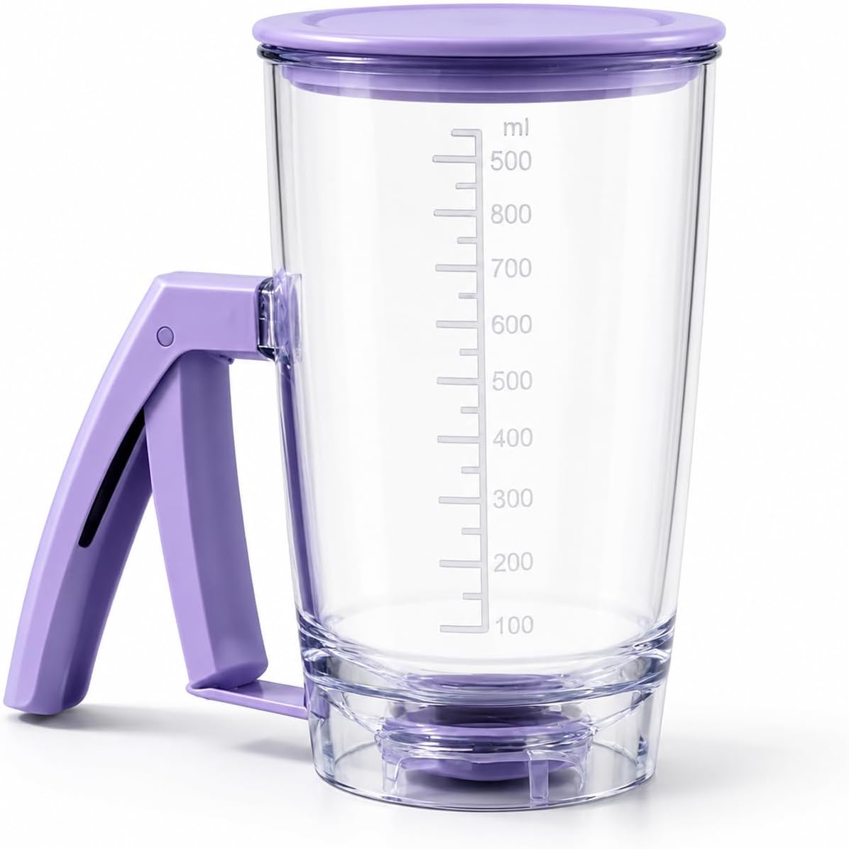 Pancake Batter Dispenser, Purple Measuring Cup for Baking