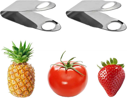 4Pcs Stainless Steel Strawberry Huller, Fruit Stem Remover Tool for Strawberry, Cherry Tomato, and Small Fruits