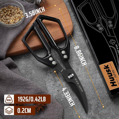 Huusk Kitchen Scissors for Food - Multifunction Kitchen Shears All Purpose