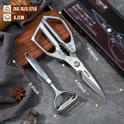 Huusk Kitchen Scissors for Food - Multifunction Kitchen Shears All Purpose