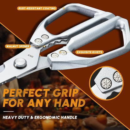 Huusk Kitchen Scissors for Food - Multifunction Kitchen Shears All Purpose